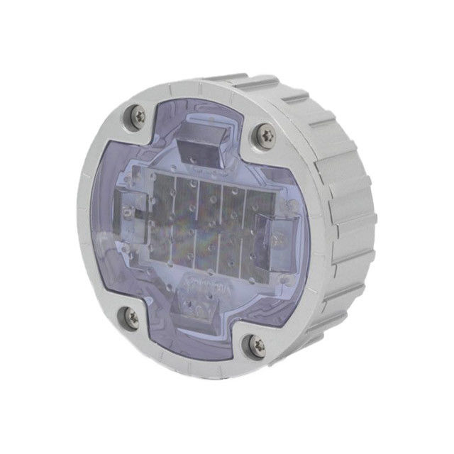 4 पेंच एम्बेडेड रोड स्टड फुटपाथ मार्कर लाइट्स सौर पैनल 2.5V 250MA