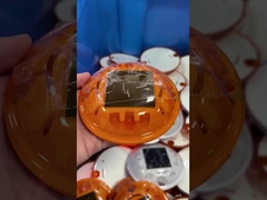 B101 गोल प्लास्टिक सौर सड़क स्टड सौर संचालित सड़क रिफ्लेक्टर एलईडी बिल्ली आंखें प्रकाश